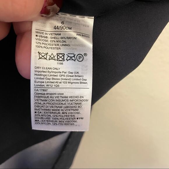 Banana Republic Rugby Stripe Shift Dress Size 6 Blue Womens Sleeveless Modest - Picture 7 of 7